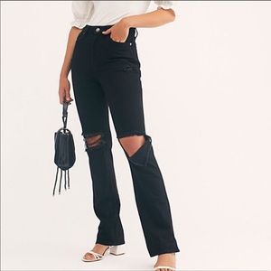 Free People My Own Lane Jeans Black
